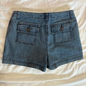 Y2K VINTAGE Le Chateau Blue Jean Pocket Shorts Classic Style